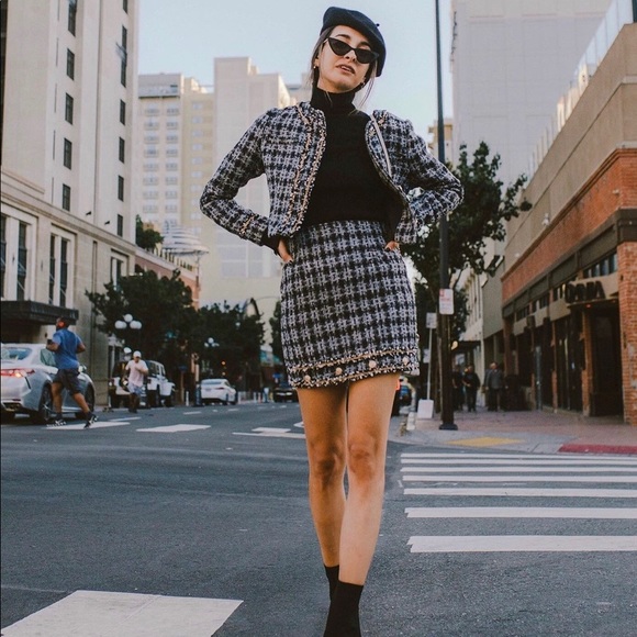 Cutest skirt! Tweed skirt with cutest embellishments. - Picture 2 of 3